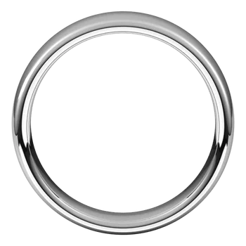 14K White Gold Standard Weight Comfort Fit European-Style Band