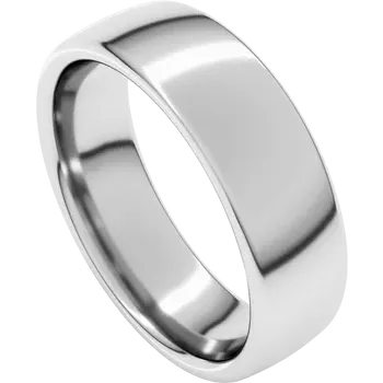 14K White Gold Standard Weight Comfort Fit European-Style Band