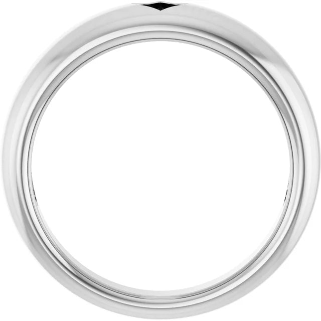 14K White Gold Pierced Heart Ring