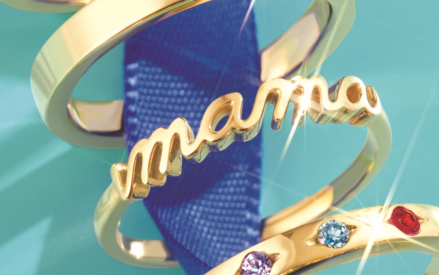 14K Yellow Gold Mama Ring