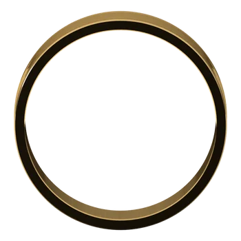 14K Yellow Ultra-Lightweight Standard Fit Flat Band