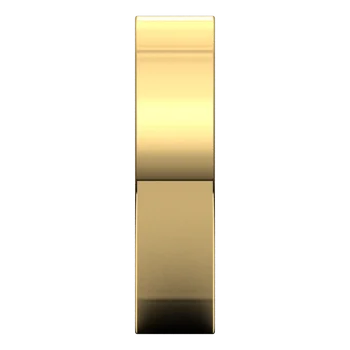 14K Yellow Standard Weight Comfort Fit Square Band