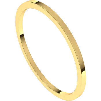 14K Yellow Standard Weight Standard Fit Flat Band
