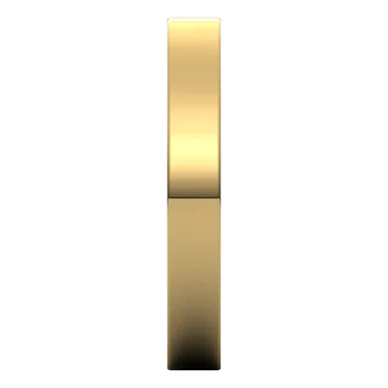 14K Yellow Standard Weight Standard Fit Flat Band