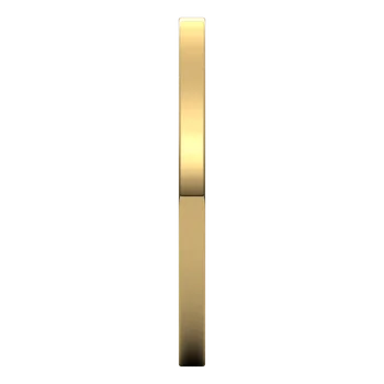 14K Yellow Standard Weight Standard Fit Flat Band