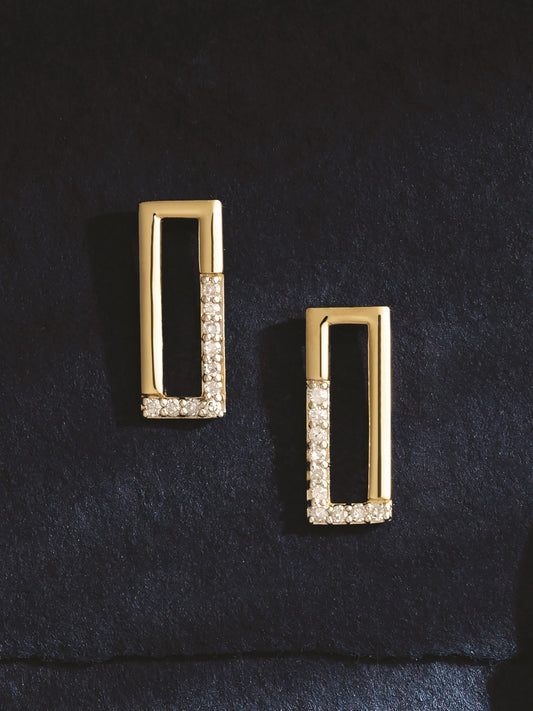 14K Yellow Gold 1/10 CTW Natural Diamond Earrings