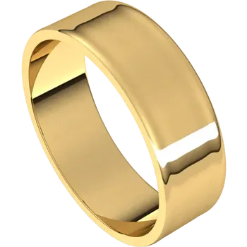 14K Yellow Ultra-Lightweight Standard Fit Flat Band